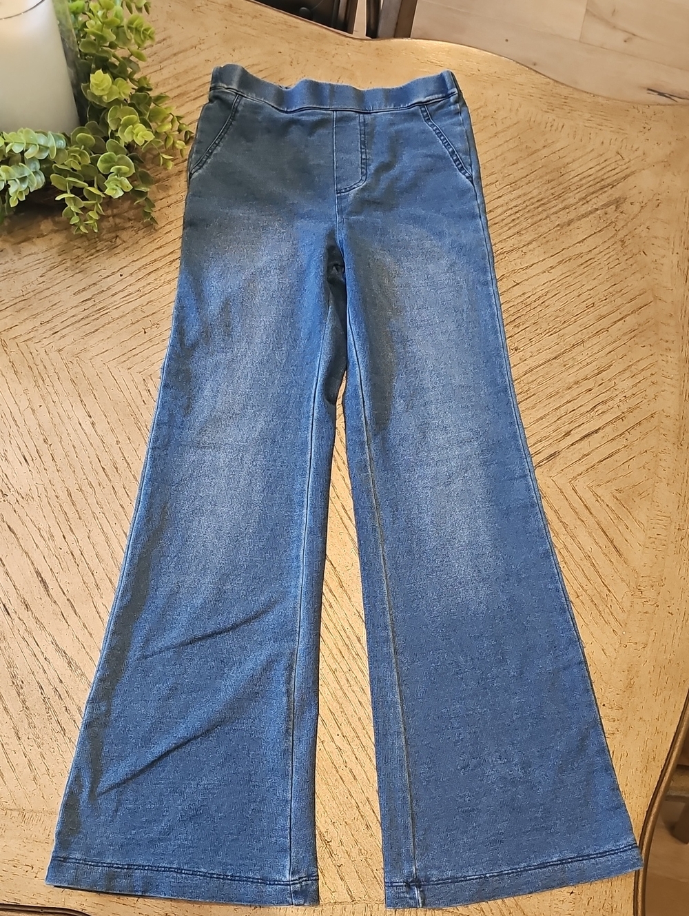 Habitual Wide Leg Flare Jeans in Denim Blue Size 12